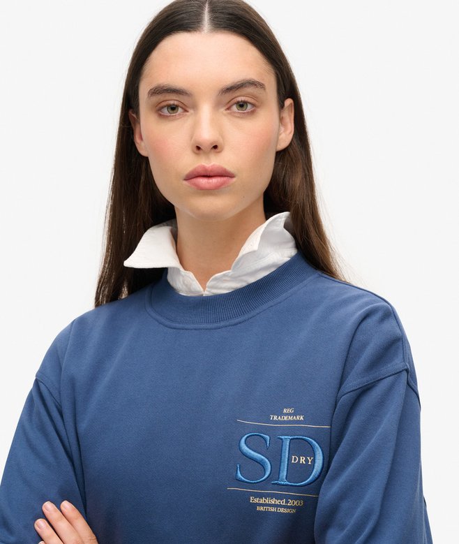 Luxe Metallic Loose Sweatshirt