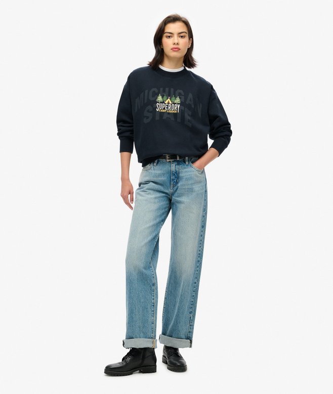 Travel Souvenir Loose Crew Sweatshirt