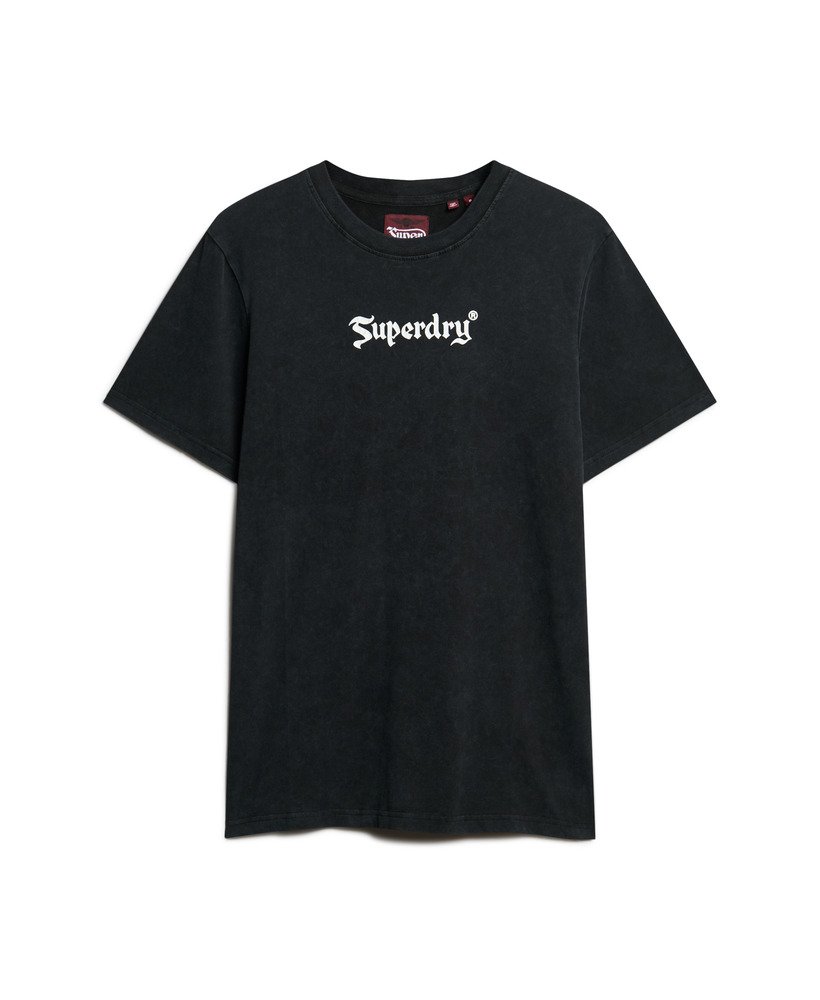 mens Retro Rock Graphic T-Shirt in Black | Superdry US