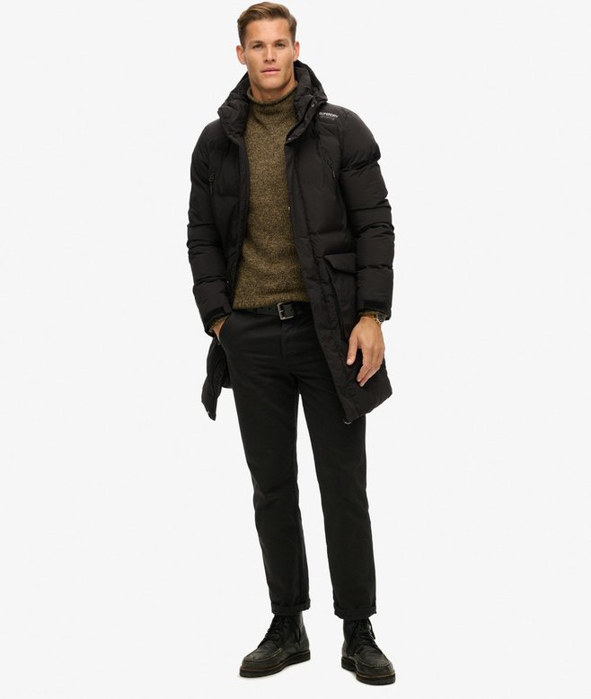 Hooded Longline Padded Jacket