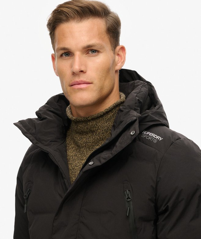 Hooded Longline Padded Jacket