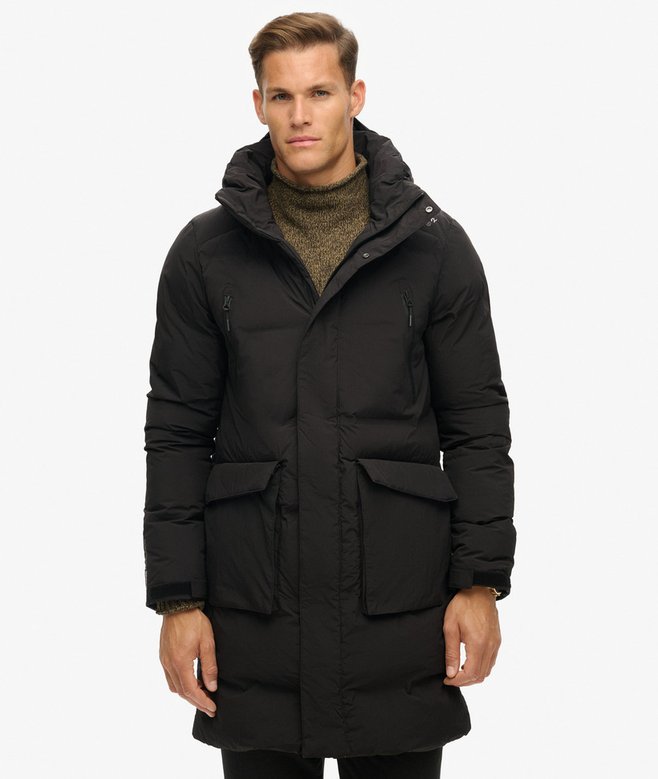 Hooded Longline Padded Jacket