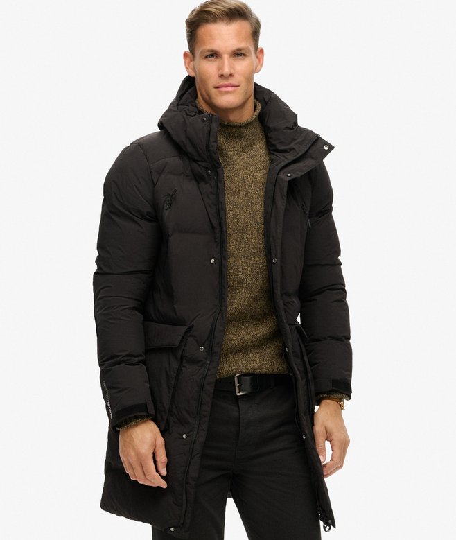 Hooded Longline Padded Jacket