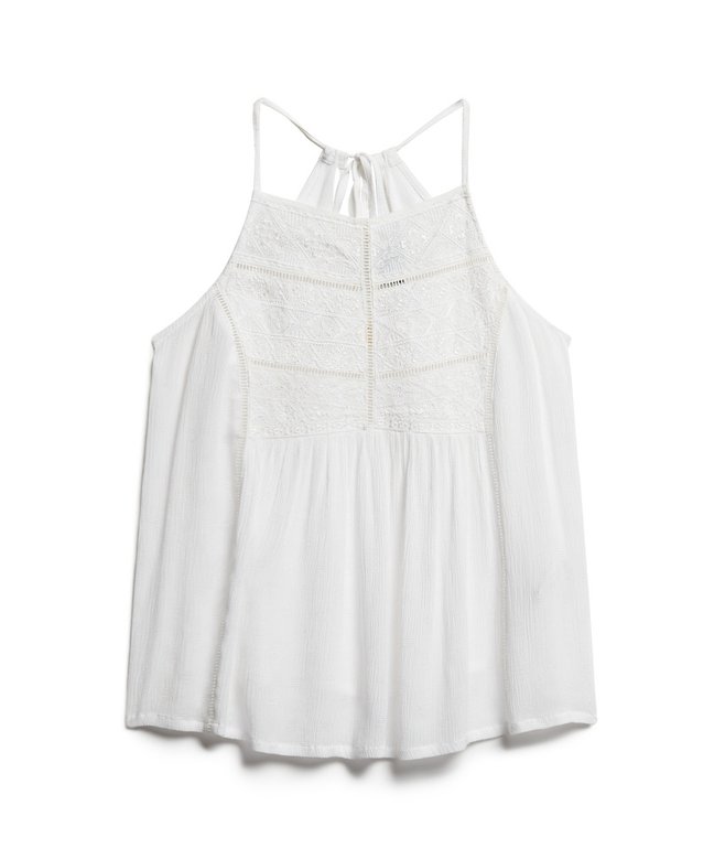 Vintage Lace Yoke Cami Top