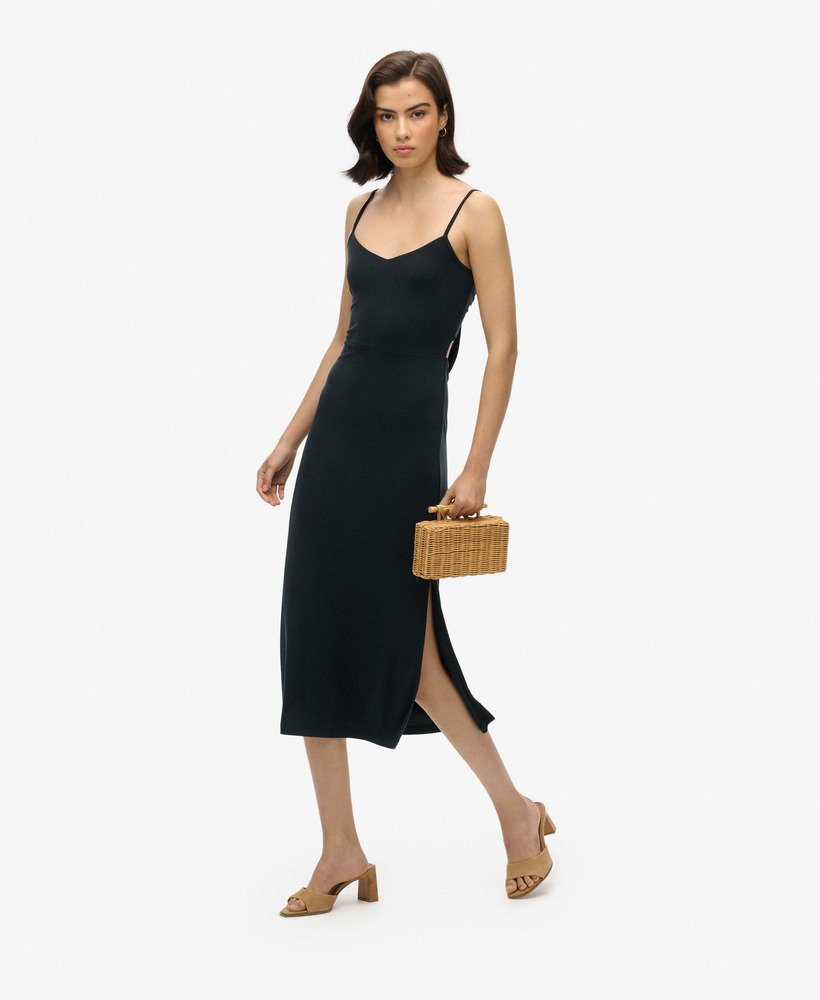 NEW Superdry Women's Girl Black Lace Cotton Dresses Size XXS