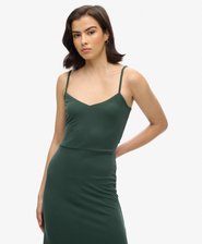 Jersey jurk met open achterkant