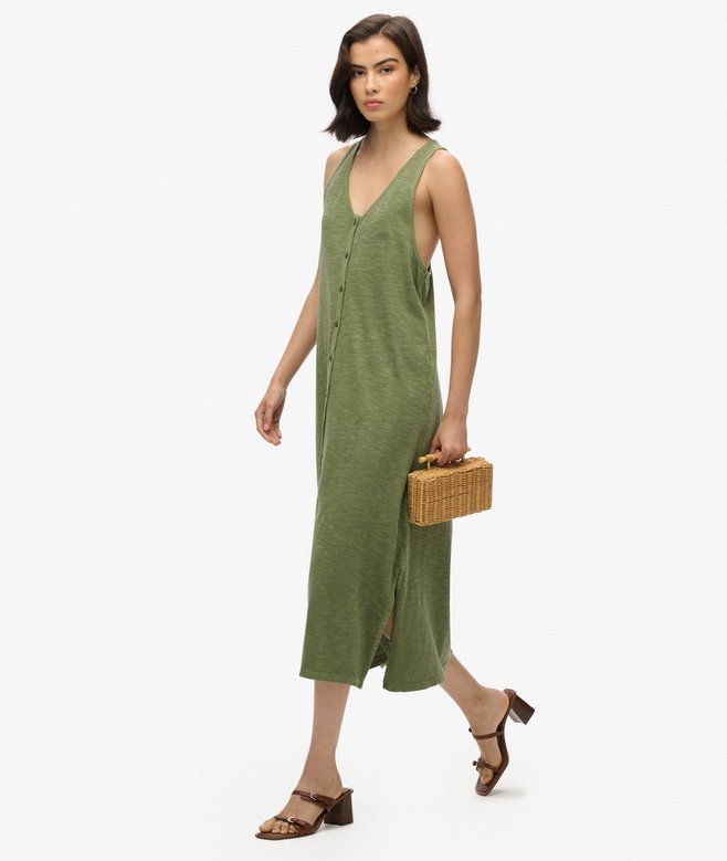 Beach Jersey Midi Dress