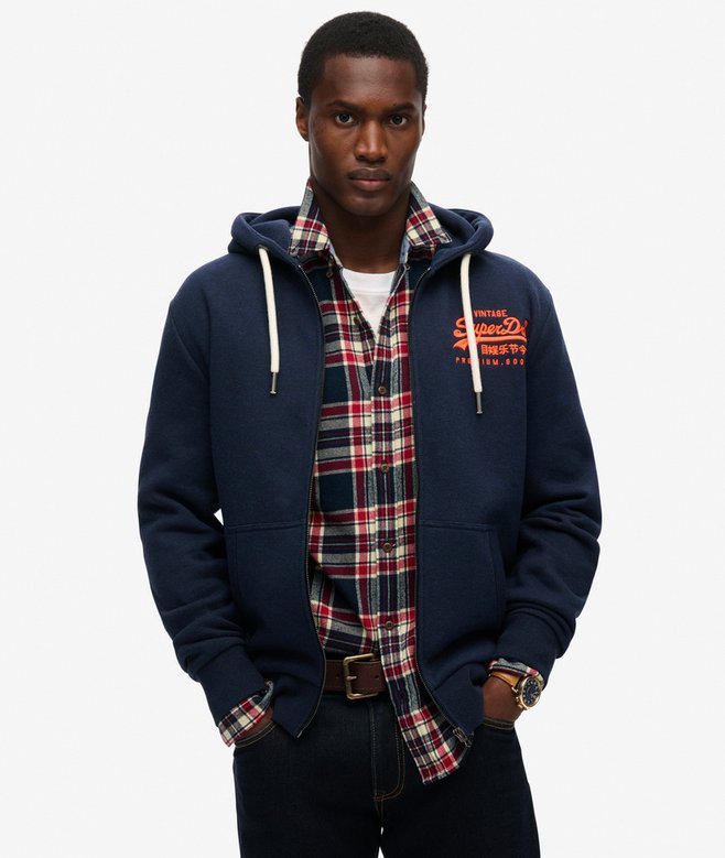 Sweat zippé vintage style années 90, taille S | Kaufen auf