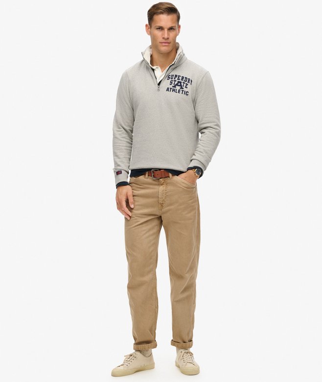 Pull Vintage Superdry Homme En Coton - Taille XS (Étiquette S) - Occasion Très Bon État