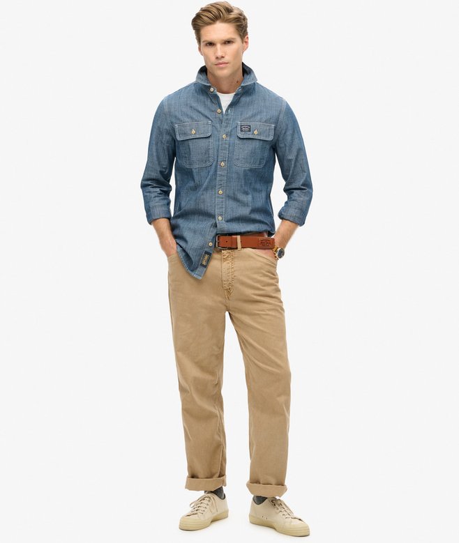 Cotton Workwear Long Sleeve Shirt
