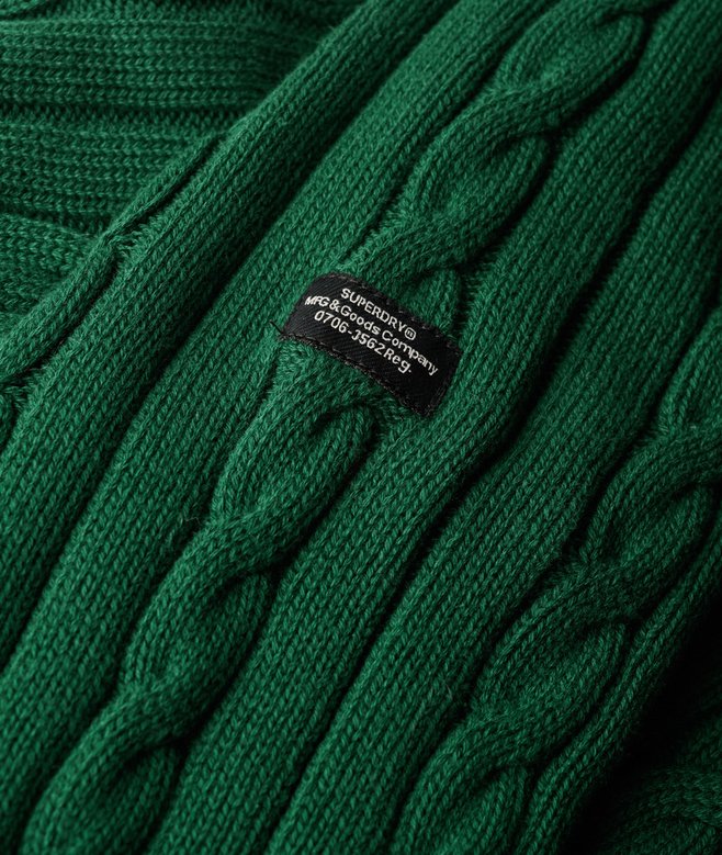 Cotton Classic Cable Knit Crew Jumper