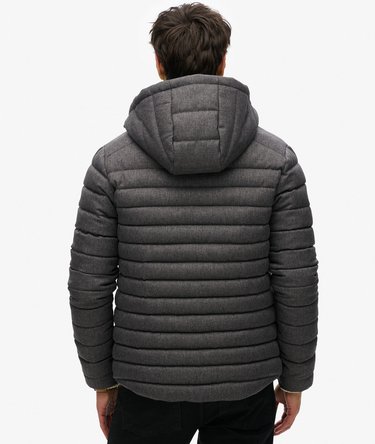 Hooded Tweed Fuji Padded Jacket Image 4