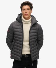 Hooded Tweed Fuji Padded Jacket