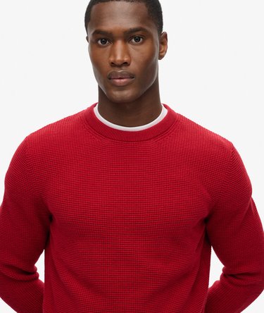 Jersey de punto con cuello redondo y textura Image 3