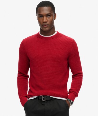 Jersey de punto con cuello redondo y textura Image 1