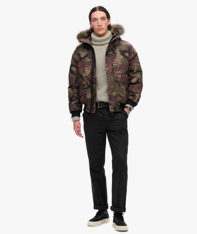 Everest Faux Fur Bomber Jacket