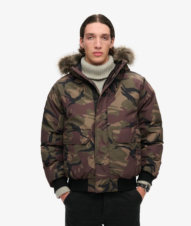 Everest Faux Fur Bomber Jacket