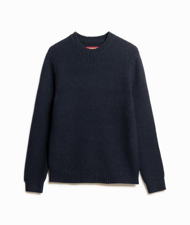 The Merchant Store- Textured Crew Jumper