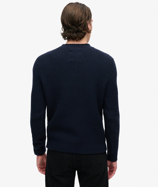 The Merchant Store- Textured Crew Jumper