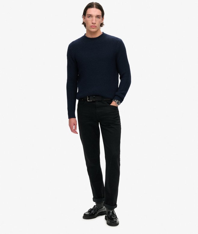 The Merchant Store- Textured Crew Jumper