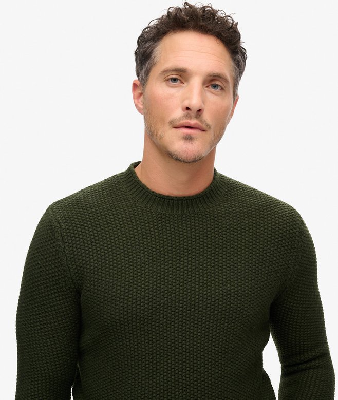 The Merchant Store- Textured Crew Jumper