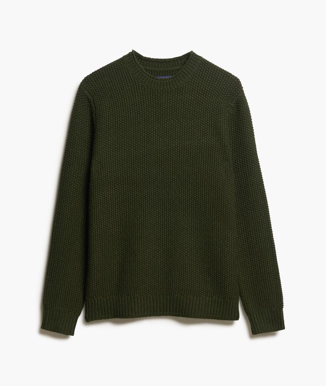 The Merchant Store- Textured Crew Jumper