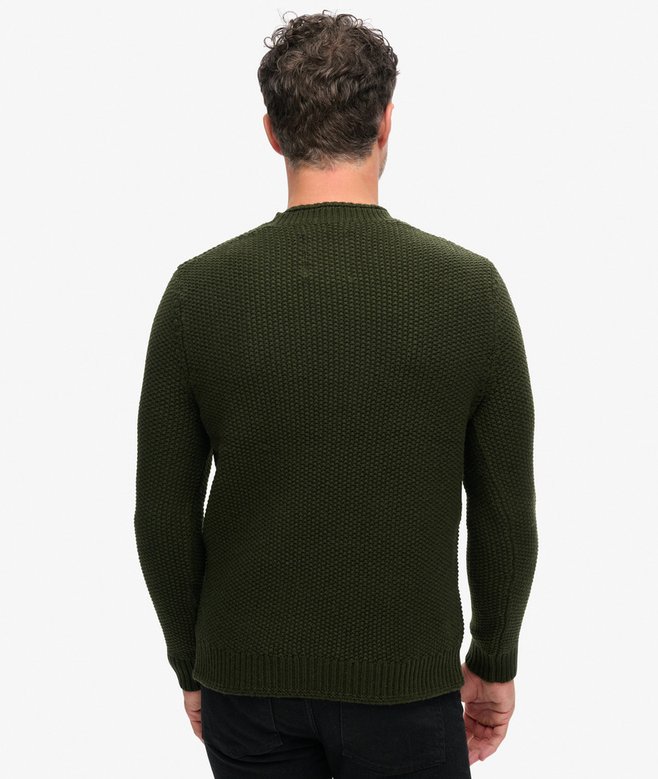 The Merchant Store- Textured Crew Jumper