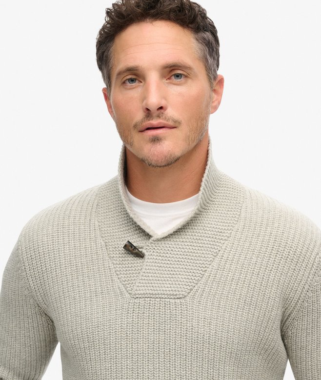 The Merchant Store - Shawl Neck Jumper