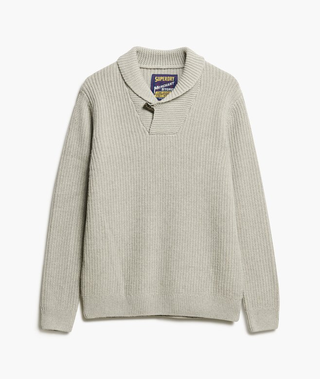 The Merchant Store - Shawl Neck Jumper