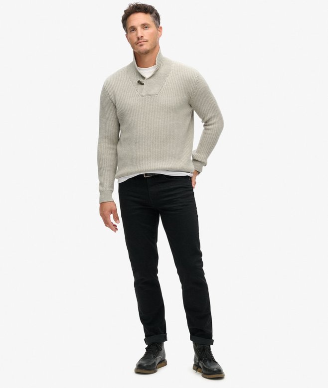 The Merchant Store - Shawl Neck Jumper