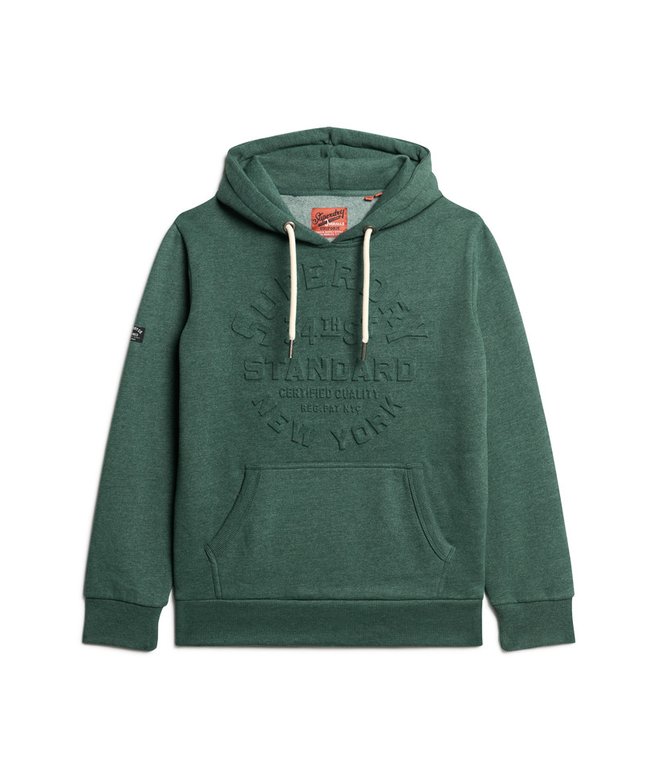 Embossed Logo Graphic Hoodie