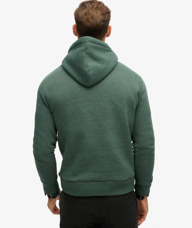 Embossed Logo Graphic Hoodie