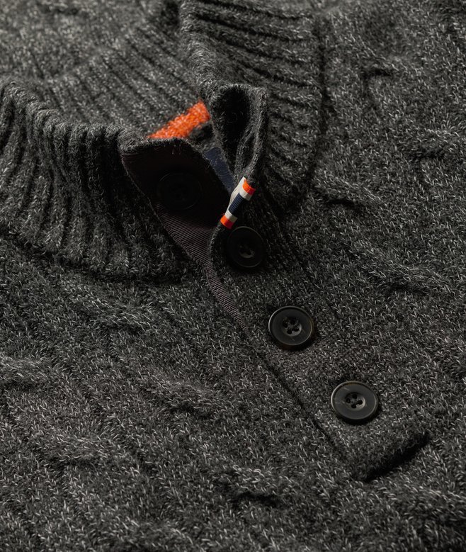 Cable Button Neck Jumper (2) 5 out of 5 stars, 2 reviews More Colours Available Price £37.49 Price reduced from £74.99 to You Save 50%