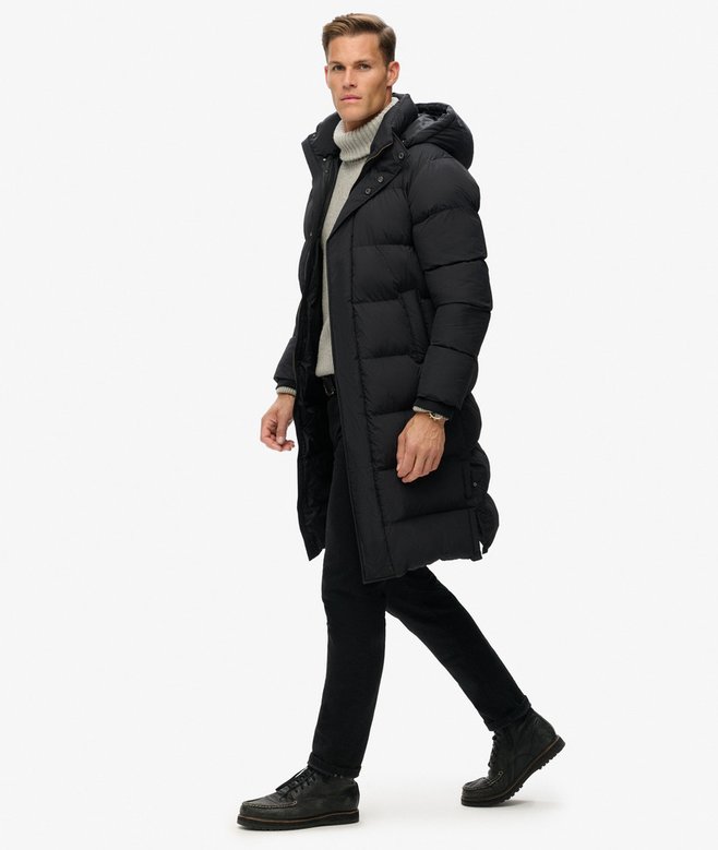 Hooded Longline Puffer Jacket