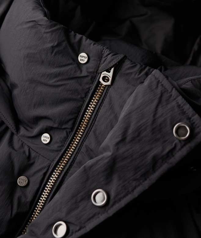 Hooded Longline Puffer Jacket