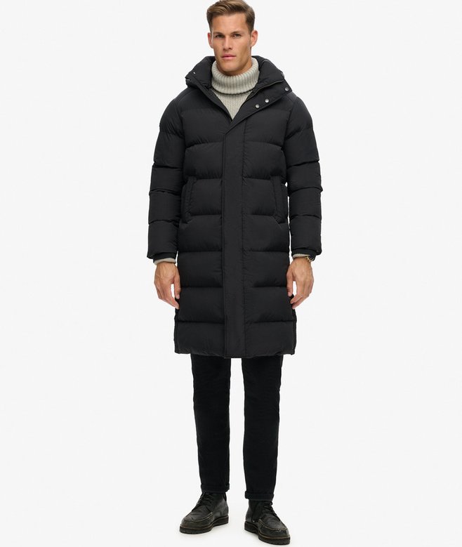 Hooded Longline Puffer Jacket