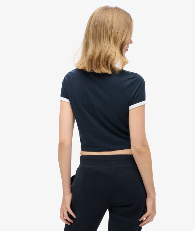 Organic Cotton Ringer Crop T-shirt