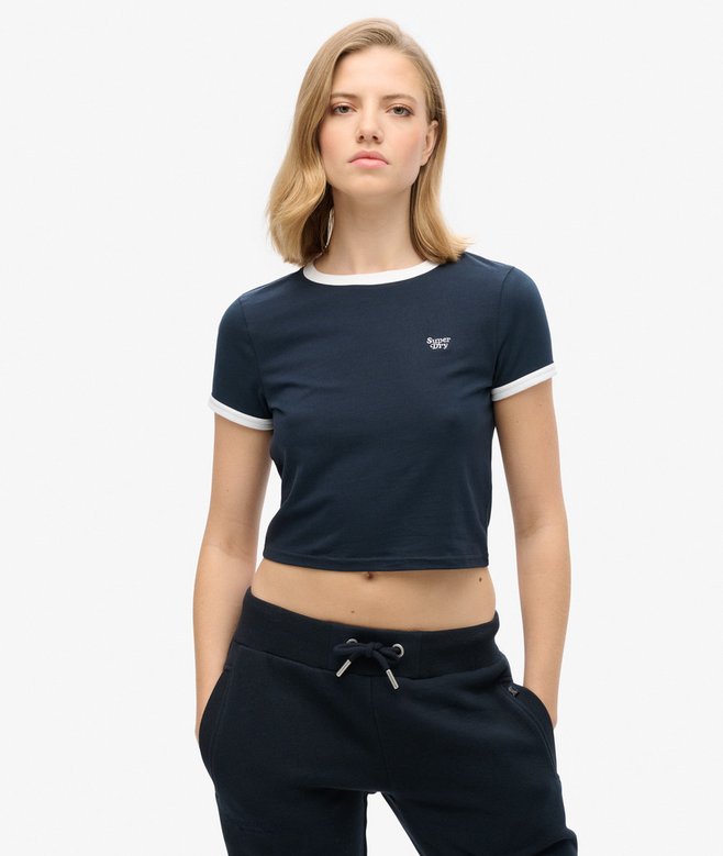 Organic Cotton Ringer Crop T-shirt