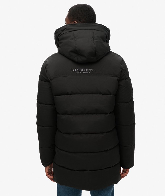 City Chevron Padded Parka Coat