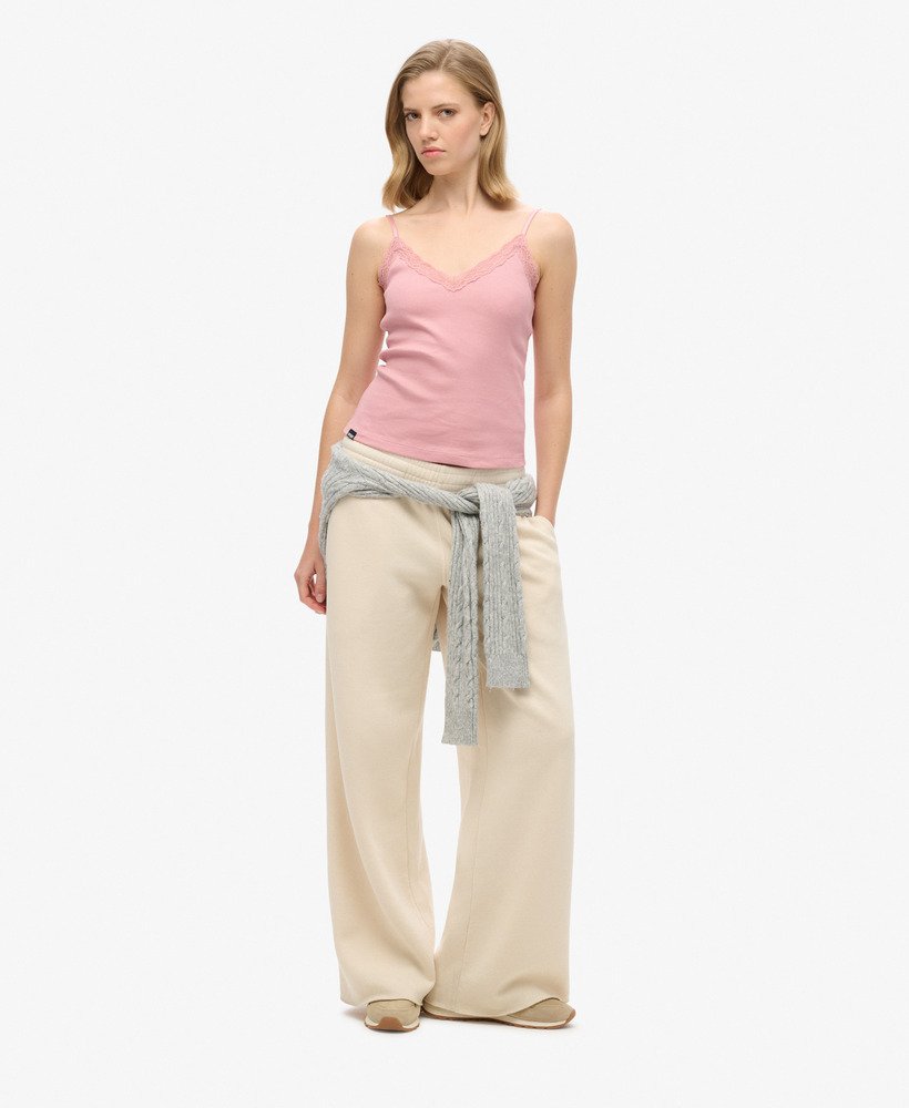 トップス Apolina Magrit Cami Pink Sand 3-5y womens Athletic Essential Lace Trim Cami Top in SOFT PINK