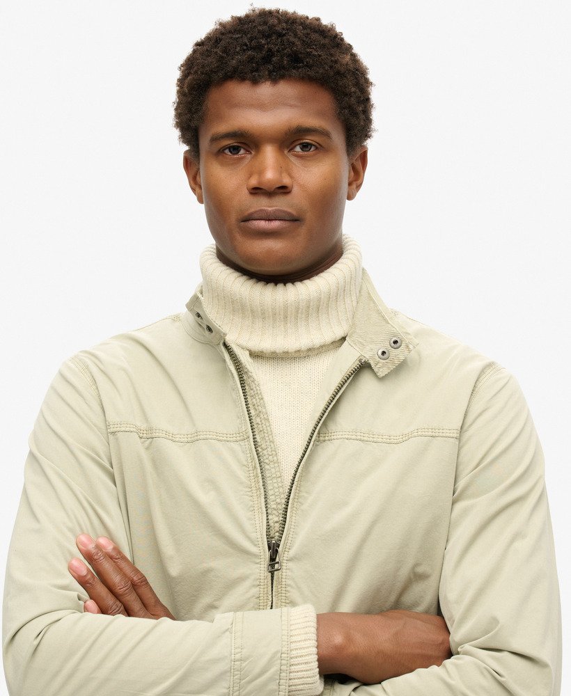 mens Classic Harrington Jacket in London Fog Grey | Superdry US