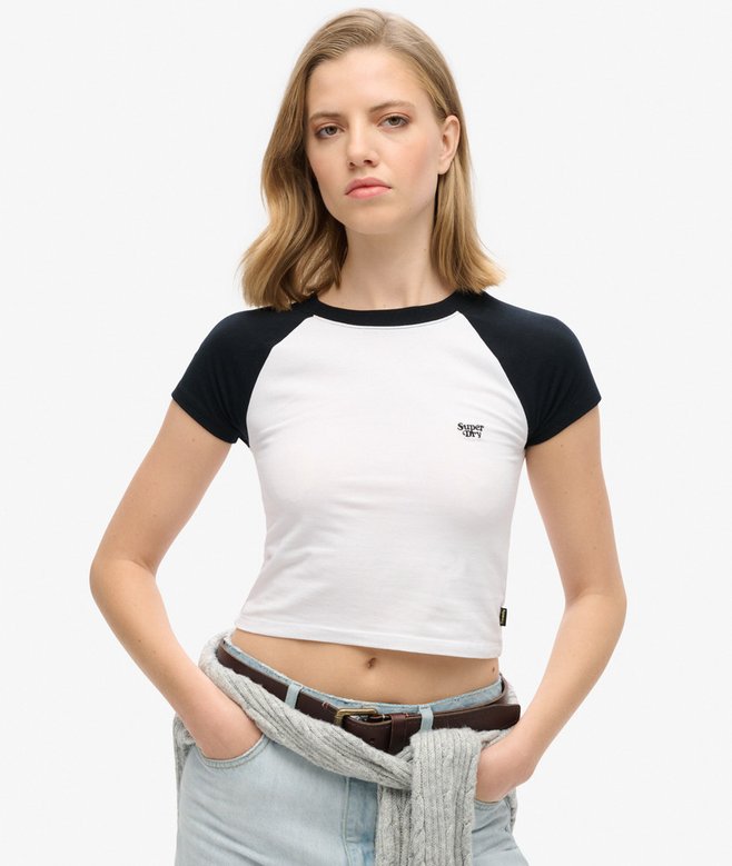 Cropped Baseball Baby T-Shirt