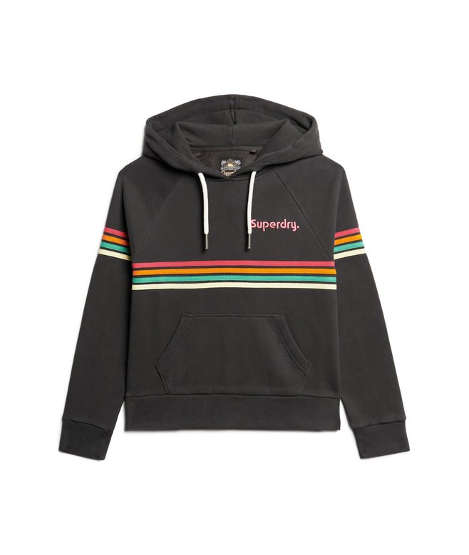 Rainbow Stripe Logo Hoodie