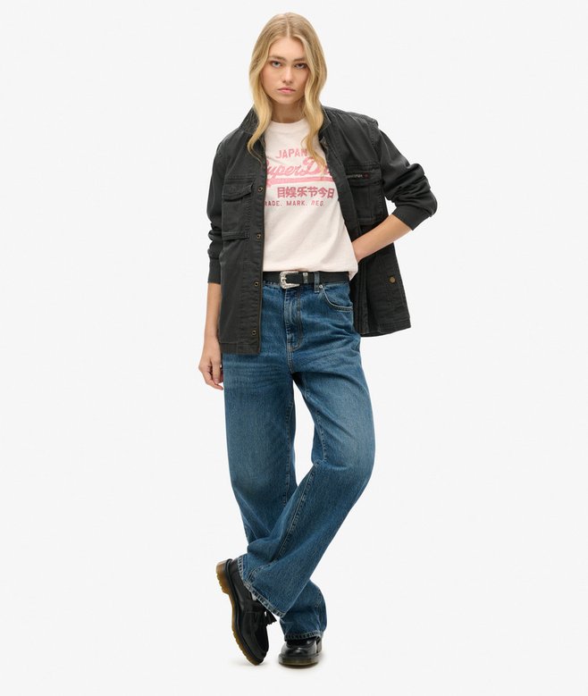 Metallic Logo Relaxed T-Shirt