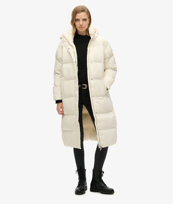 Hooded Longline Puffer Coat