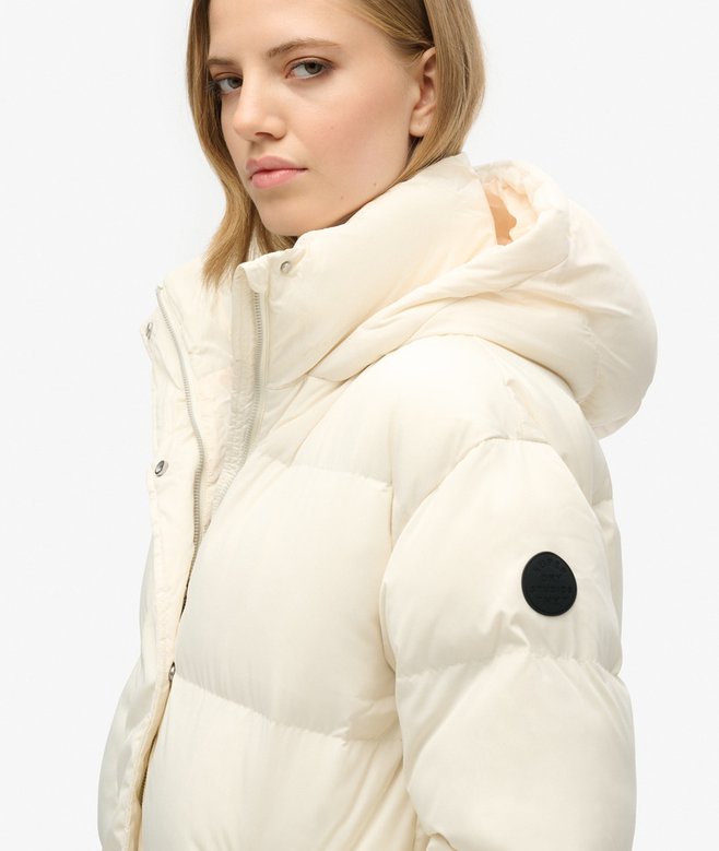Hooded Longline Puffer Coat