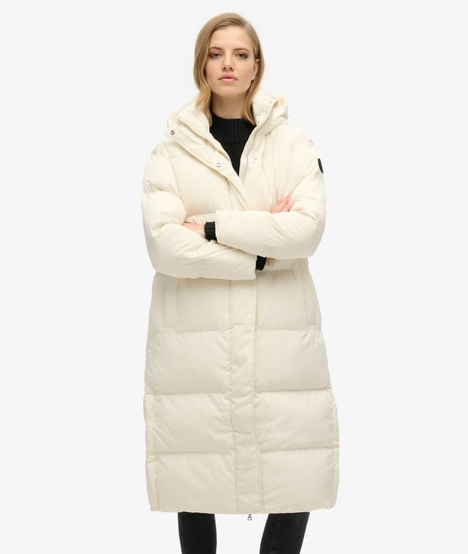 Hooded Longline Puffer Coat