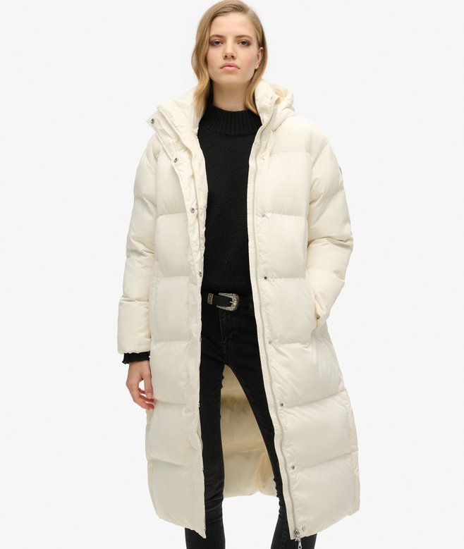 Hooded Longline Puffer Coat