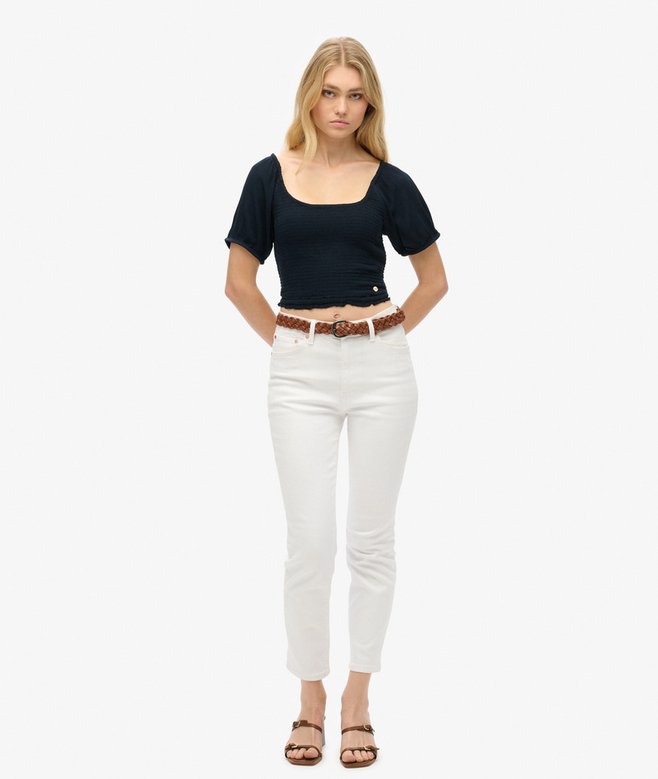 Smocked Woven Top