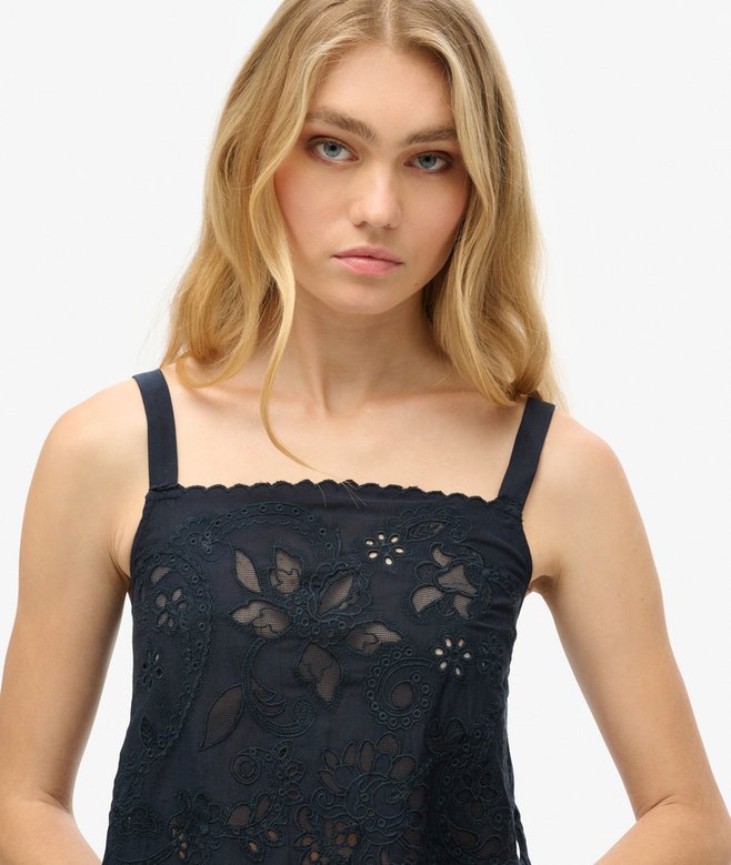 Ibiza Embroidered Cami Top